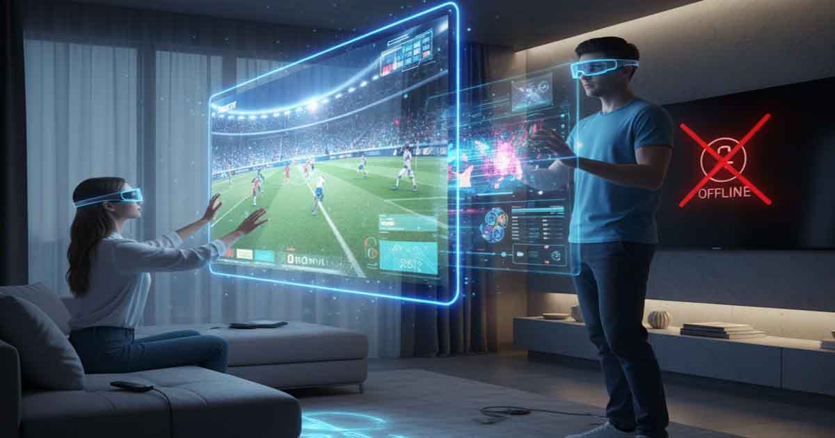 O Óculos que Substitui a TV: Por que as gigantes querem que você jogue sua Smart TV fora