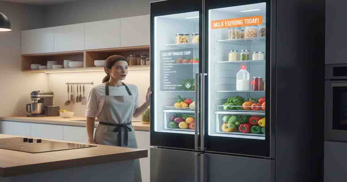 Inteligência Artificial na Cozinha: A geladeira que avisa o vencimento do leite e cria receitas com as sobras